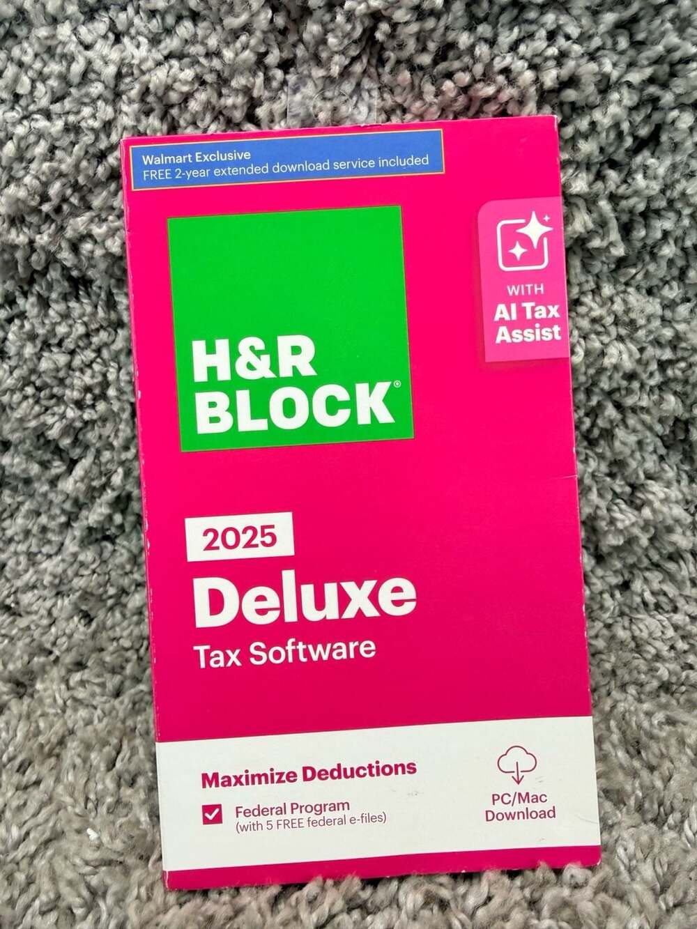 H&R Block 2025 Deluxe Tax Software PC/Mac Download